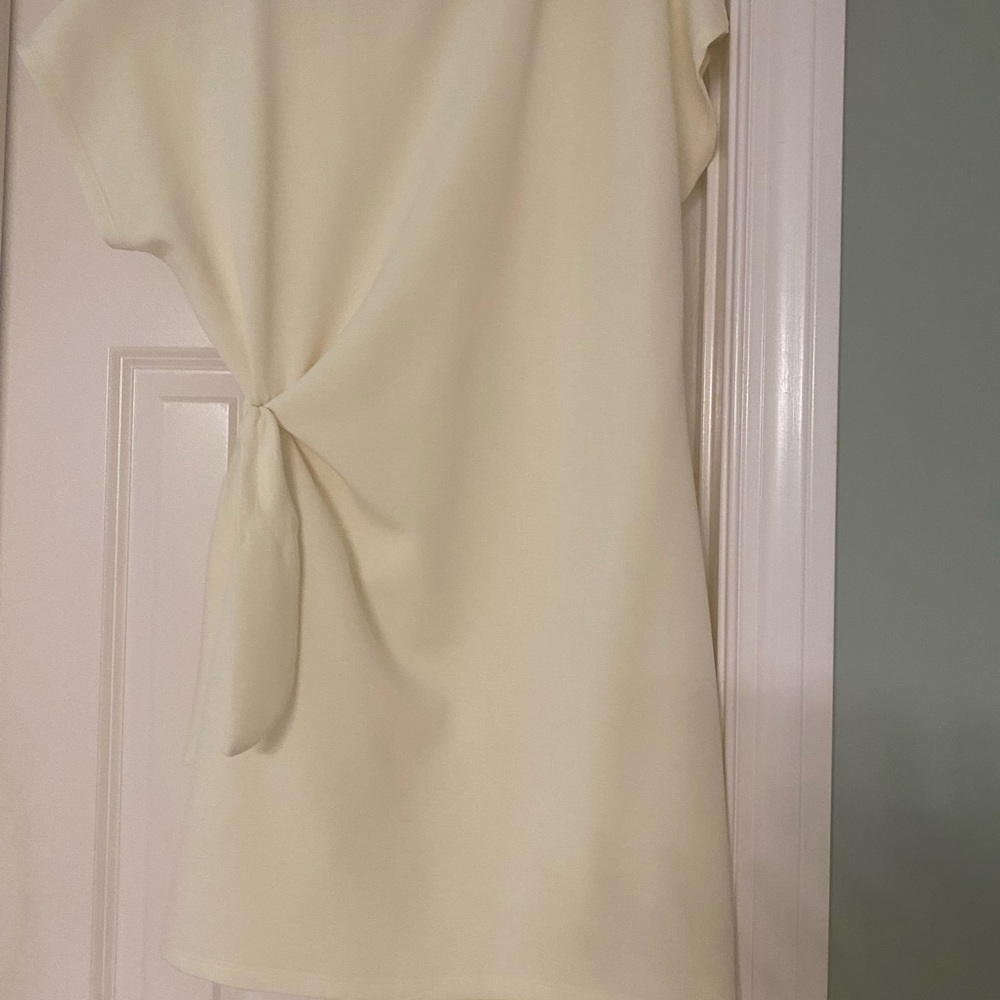 Cable & Gauge Yellow Tie Front Dress Large